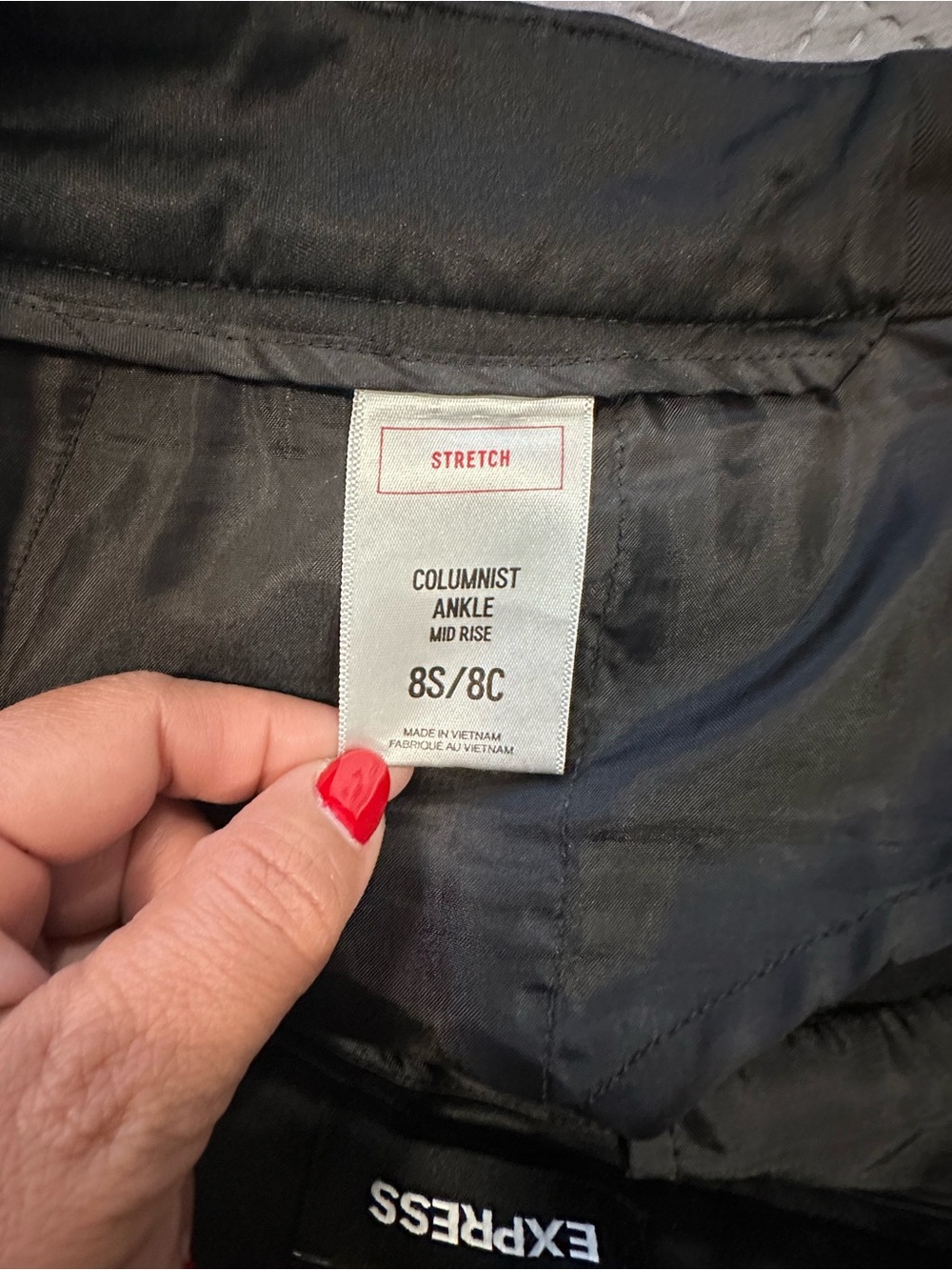Express Women’s Black Dress Pants - Modern Tapered Fit - Picture 5 of 6